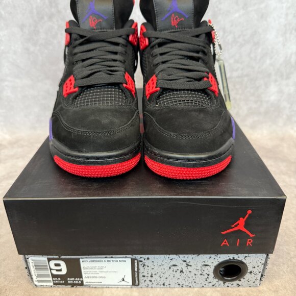 Air Jordan 4 Retro NRG – Black/Court Purple | Men’s Size 9 | New in Box main image 4
